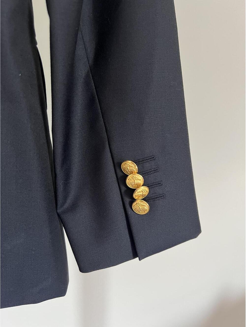 Brooks Brothers Classic Fit Black Wool Blazer - Size 10 - Loro Piana Fabric - Picture 5 of 8